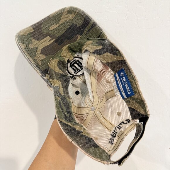 Utah Utes Camo Mesh Back Athletic Football Hat Sports Cap Outdoor Green One Size - Picture 6 of 7